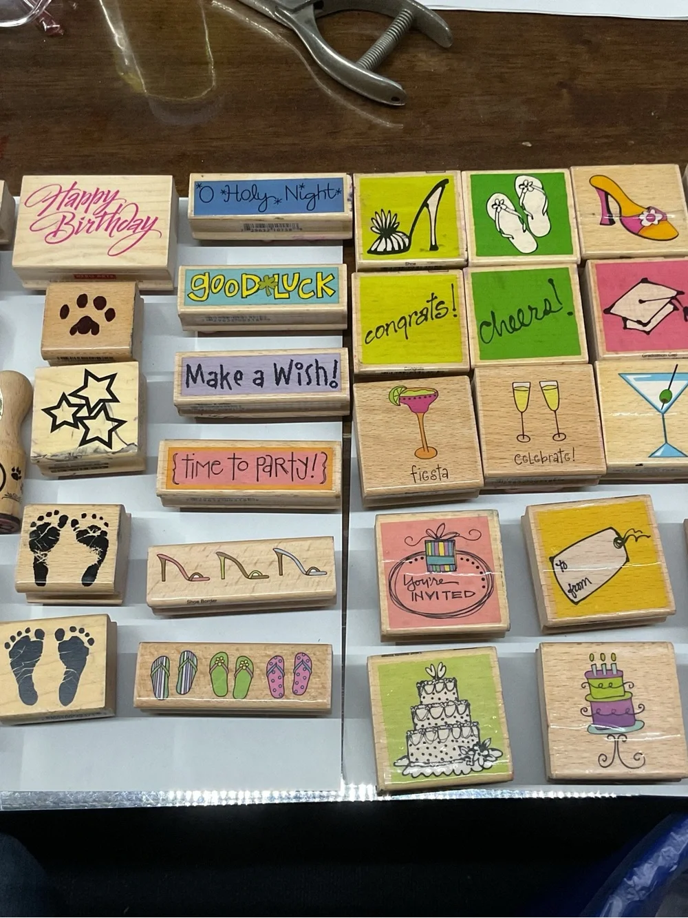 Wooden Stamp Set (Assorted 72 pcs) Scrapbooking